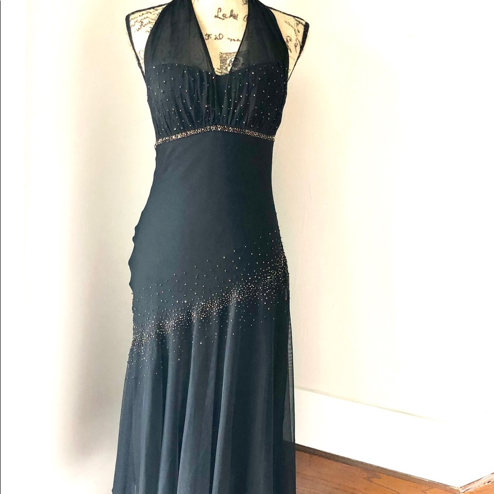 XScape Silk Black Dress NWT Size 8